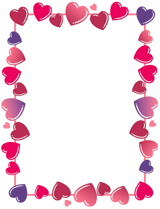 Bordes Decorativos Bordes Decorativos De Corazones Para Imprimir