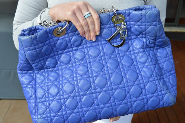 Sydney Fashion Hunter - The Wednesday Pants #40 - Silver Slicker - Blue Dior Tote