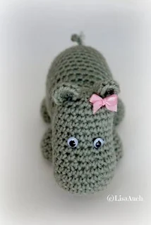 crochet hippo, animal, amigurumi, free crochet toy patterns