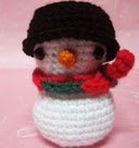 PATRON MUÑECO DE NIEVE AMIGURUMI 2497