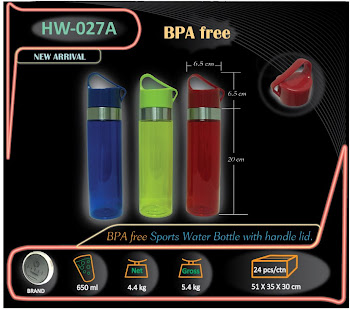 CENTRUM LINK - DRINKWARE - SPORTS BOTTLE - BPA Free - 650 ml - HY-027A