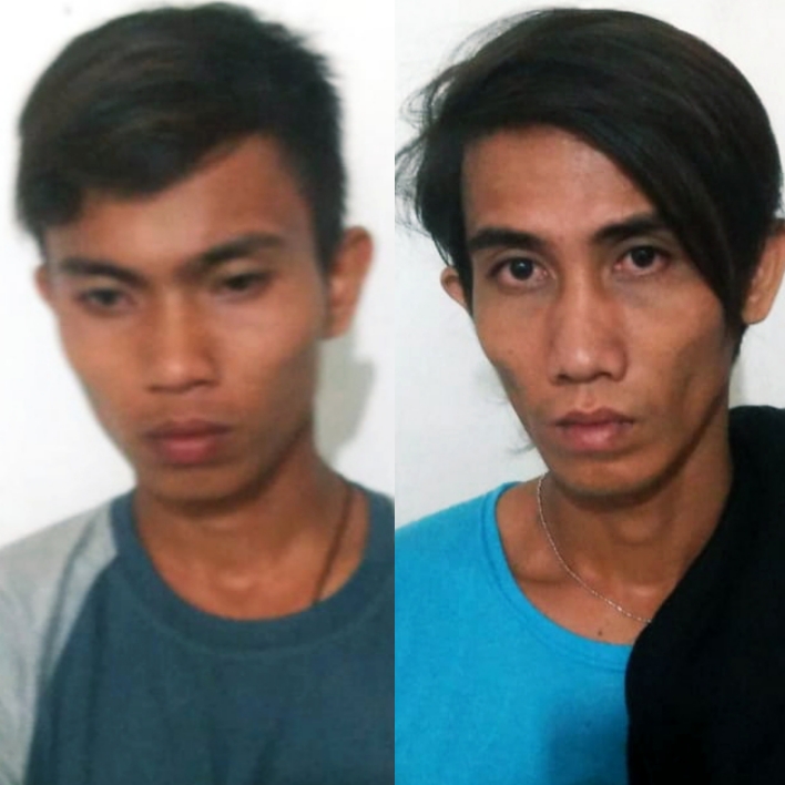 Dipos Sihombing dan Lamhot sihombing pelaku pencurian buah sawit PT Padasa Enam Utama