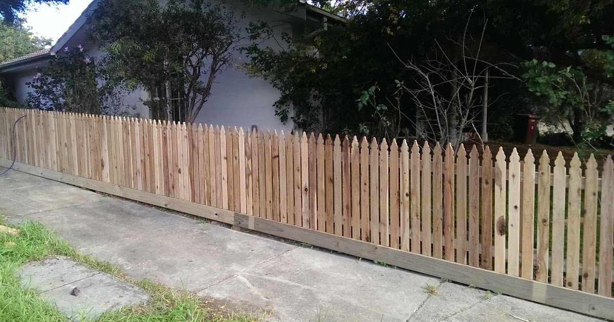 Ironman Fencing Cypress picket fence