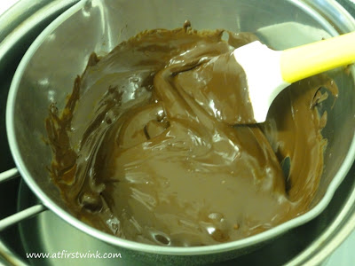 use chocolate when it looks like this: nice and shiny