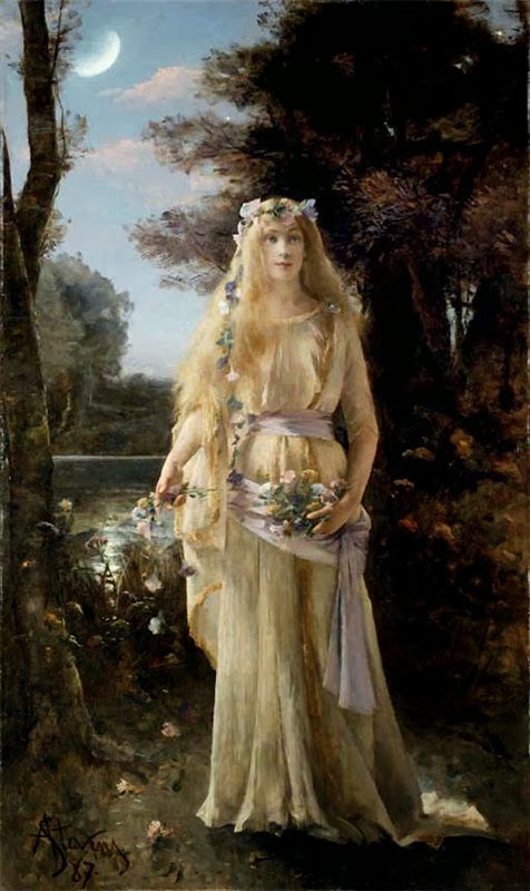 Cabanel alexandre ophelia van kunst Paintings of Spring: Ophelia in painting