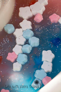 Star Ice Cubes and Marshmallows