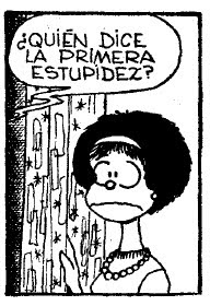 Cómo debatir en Internet. Mafalda, ¿quién dice la primera estupidez?