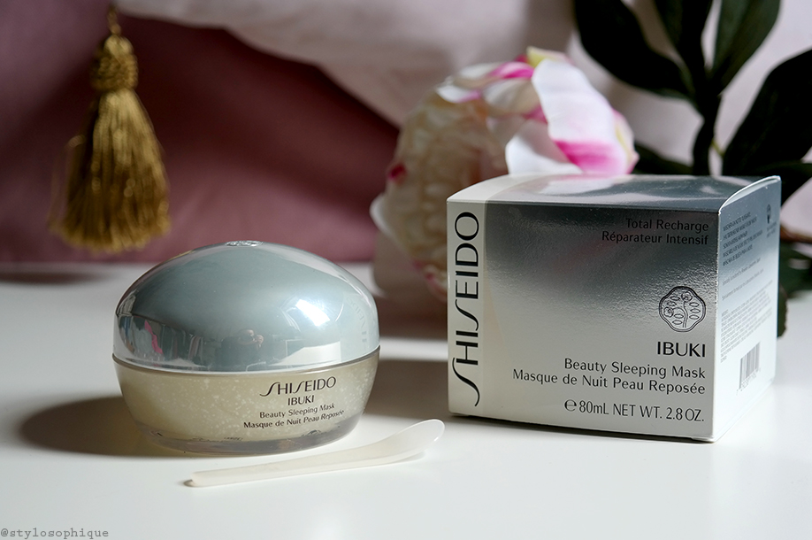 REVIEW SHISEIDO IBUKI Beauty Sleeping Mask Iris Tinunin