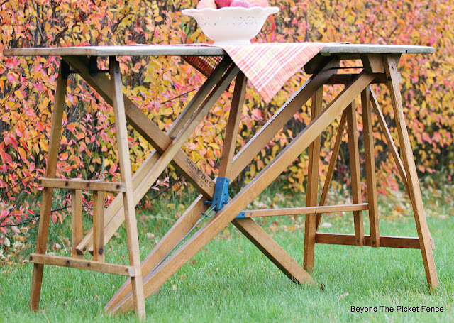 Make a Table with Vintage Wood Ironing Boards