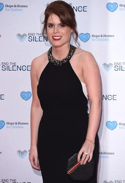 Peter Phillips, Princess Eugenie and Mike Tindall attend End of Silence charity event at Abbey Road Studios, in aid of Hope and Homes for children in London