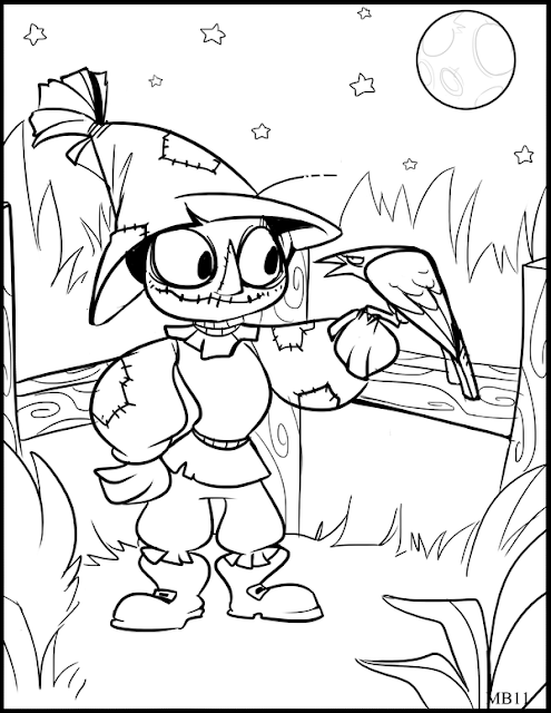 Mewarnai Gambar Orang Orangan Sawah - Yuk Warnai