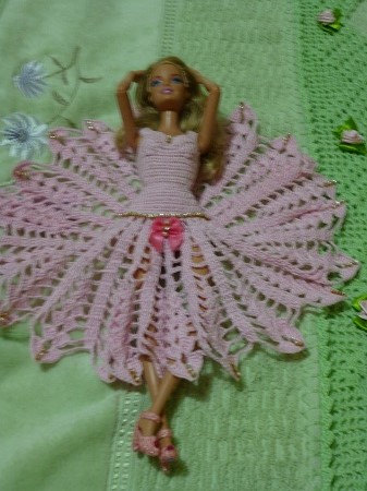 Vestido de Crochê Para Barbie Por Pecunia Milliom 