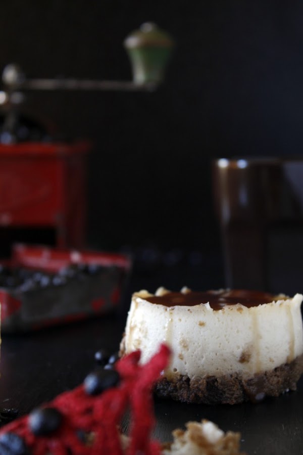 Tarta de queso y café