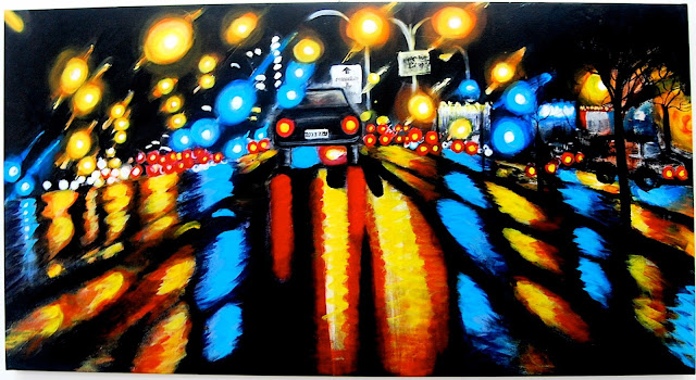 Ivette Urbaez. Street Lights. Artwork