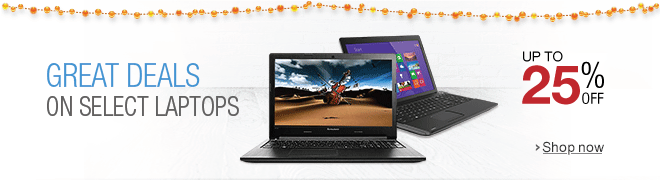Diwali Week Discount Offers on Laptops