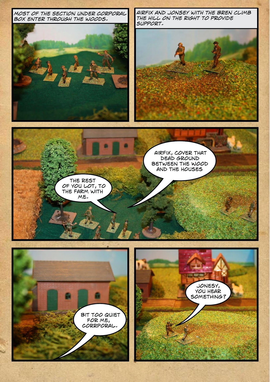 Shaun's Wargaming with Miniatures NUTS Comic WW2 battle report North