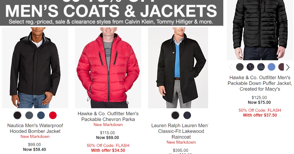 macys coats 50 off