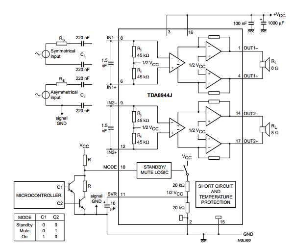 Tda2030 Bridge Amplifier Circuit Diagram - PCB Circuits