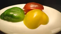 Red yellow green bell peppers Food Recipe Dinner ideas