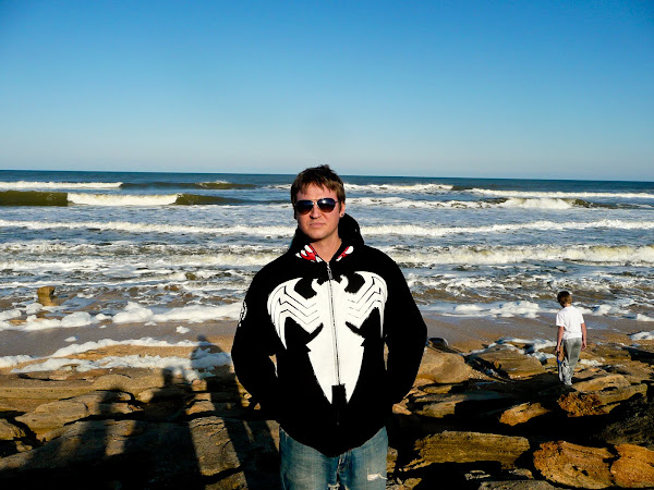 2010, Justin Hedgecock, Spiderman, St. Augustine, Florida, beach, rocks