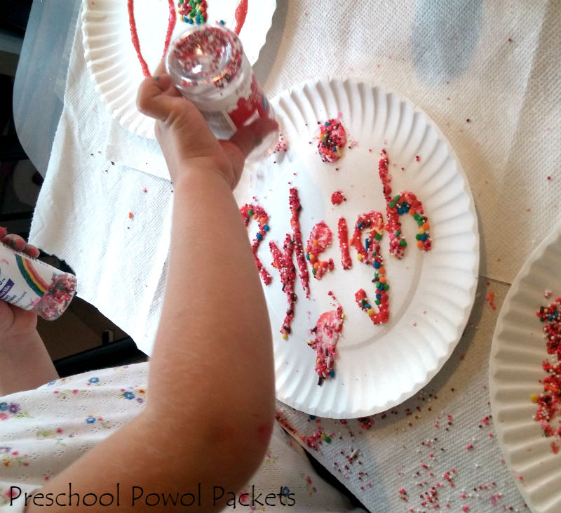 Cake Sprinkle Names Preschool Activity Preschool Powol Packets