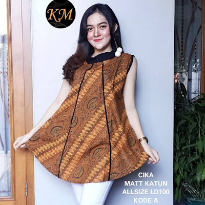 Model Baju Atasan Tunik Terbaru 2018 Cika kode A Model Baju Atasan Tunik Terbaru 2018 Cika kode A