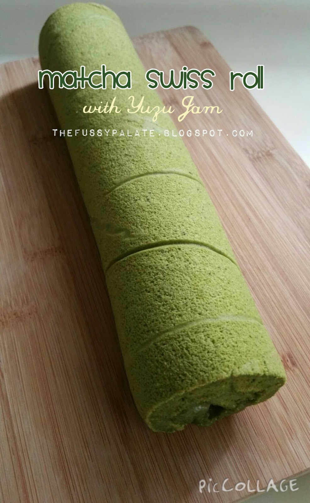 The Fussy Palate Matcha Swiss Roll Cake with Yuzu Jam