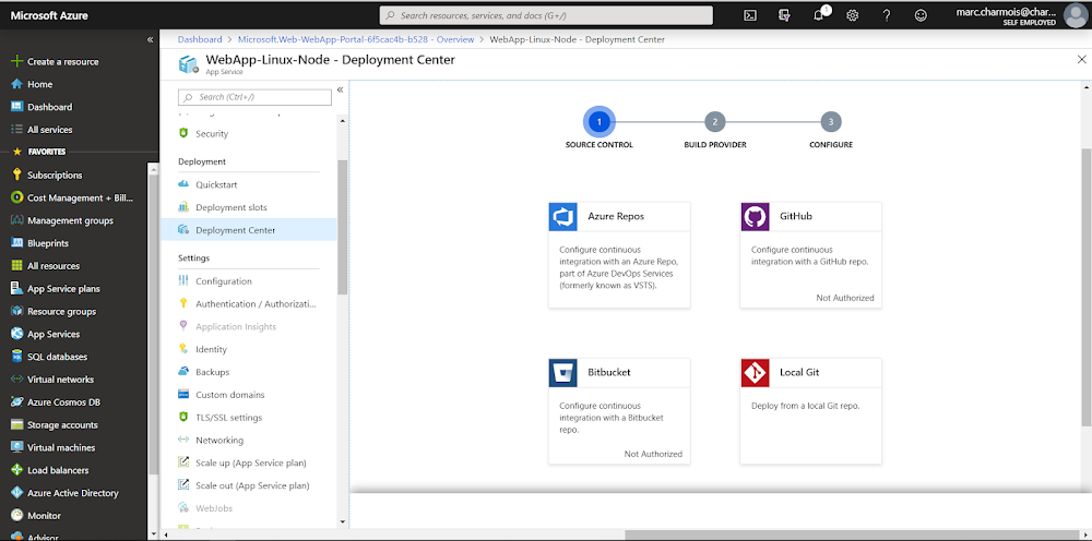 Azure & Co: Build a Node.js application and deploy it (git push) to an ...