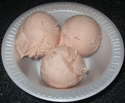 Scoops of ice cream.