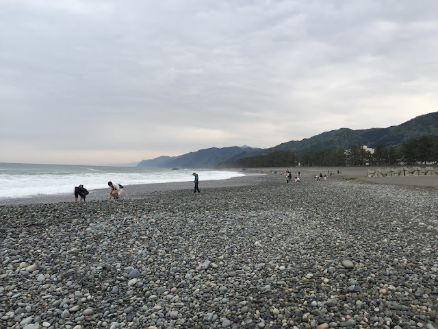 石拾い　海　富山県境海岸と黒部の海岸