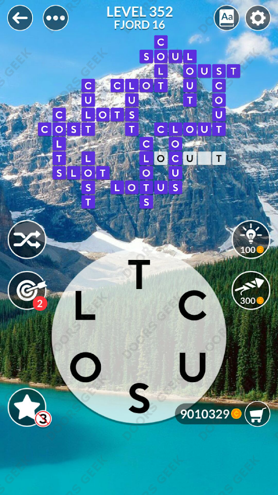 Wordscapes Level 352 Answers Doors Geek