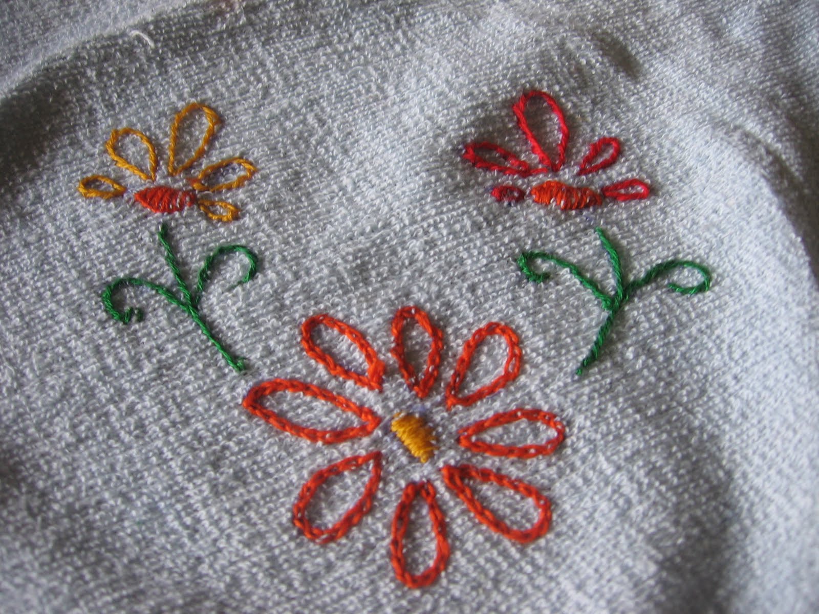 My craft works My first hand embroidery