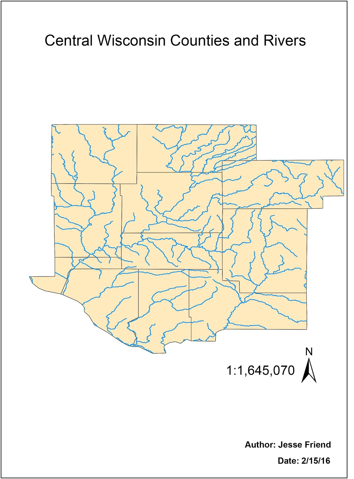 UW-Eau Claire Geography 335: GIS: GIS 1 Lab 1 UW-Eau Claire Geography 335: GIS: GIS 1 Lab 1