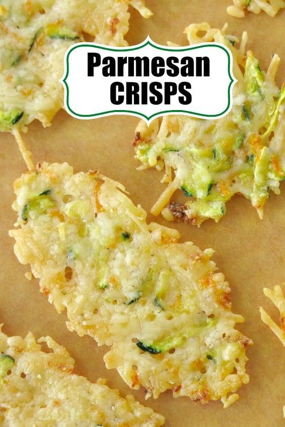 Keto Parmesan Crisps baked with carrot and zucchini Family Meal Recipes