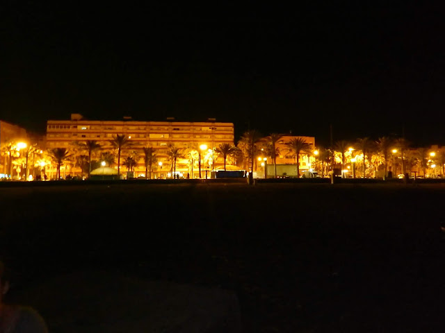 Almeria nocą Almeria nocą