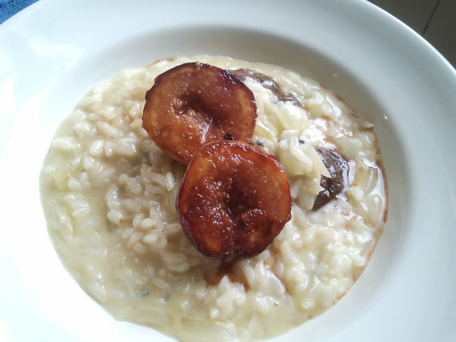 Comidas & Rumos RISOTO DE E FIGOS CARAMELADOS NO BALSÂMICO