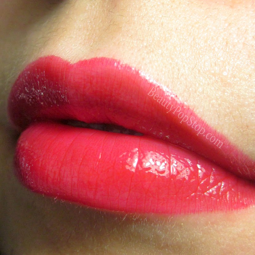 mac by request glam lipglass swatch 