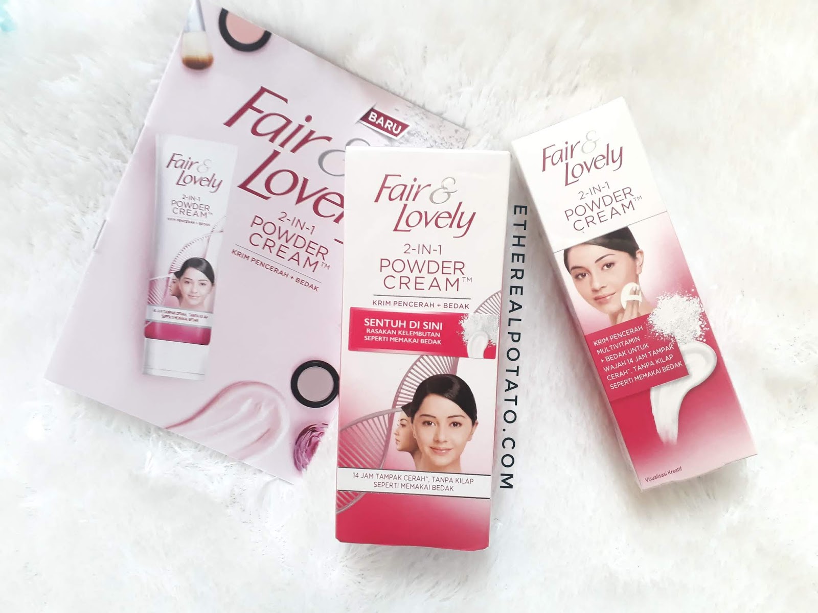 Review Wajah Cerah 14 Jam Dengan Fair Lovely 2in1 Powder Cream Ethereal Potato Ellen Lim