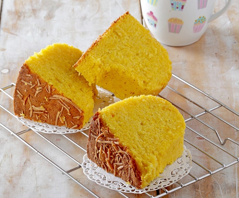 Cake Labu Kuning Keju Hidangan Pas Sambil Minum Teh