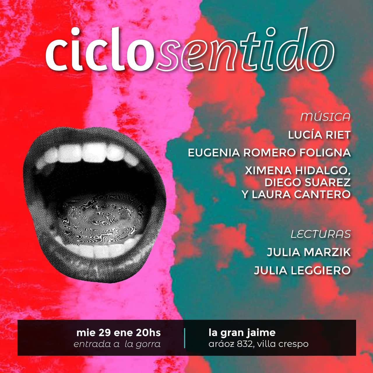 Ciclo sentido, Musica y Poesía 2020