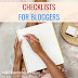 Checklists for Bloggers! Getting It Done for Passive Income