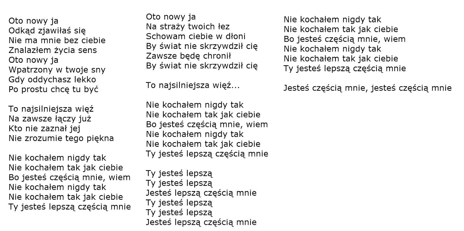 Polish Songs With Lyrics & Chords