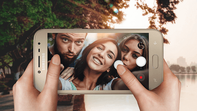 Selfie menggunakan Samsung Galaxy J2 Pro 2018