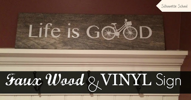 Vinyl, Wood, vinyl wood signs, wood look tiles, Silhouette tutorial