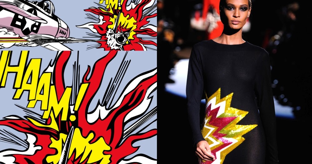 Into The Fashion Inspiration Roy Lichtenstein Whaam 1963 Tom Ford Fw 2013 14