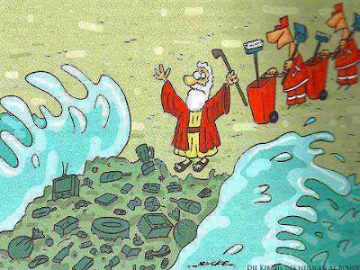 Moses teilt das Meer Comic lustig Moses teilt das Meer Comic lustig