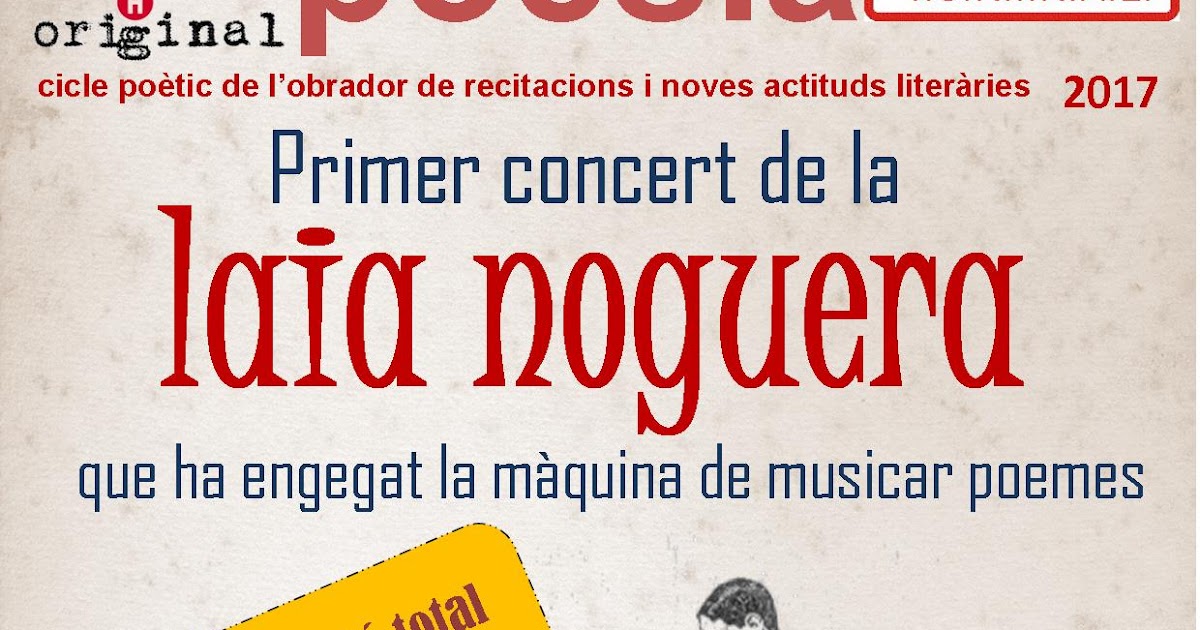 el blog de l'o.r.i.n.a.l. Laia Noguera, musica poemes