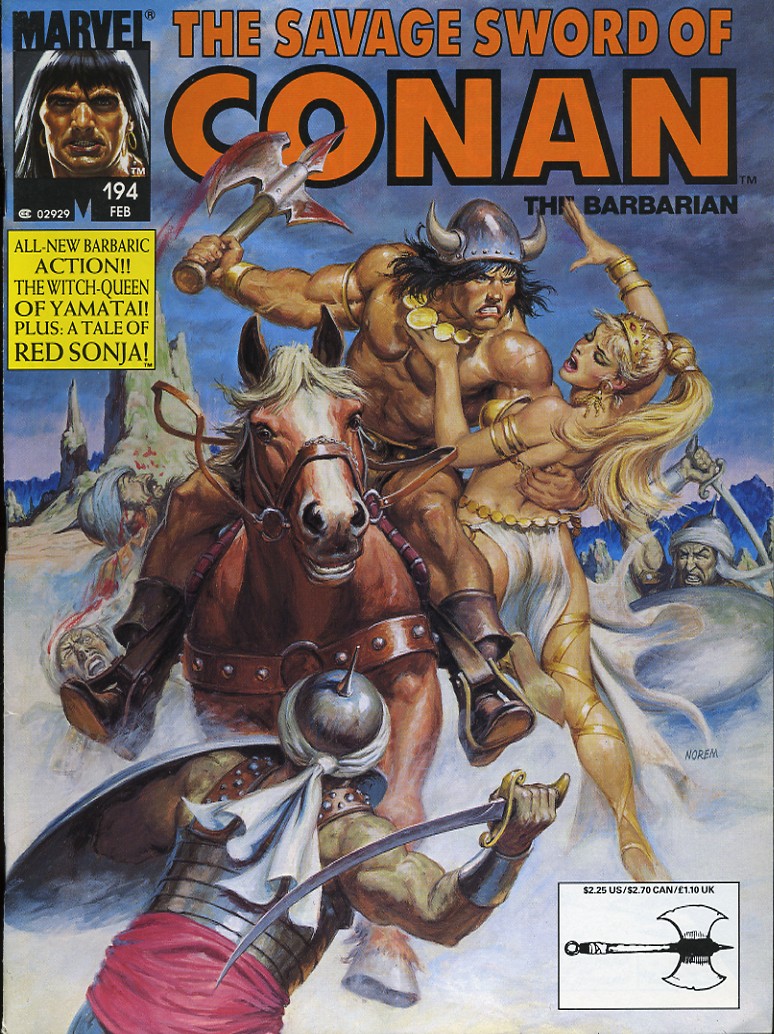 Read online The Savage Sword Of Conan comic -  Issue #194 - 1