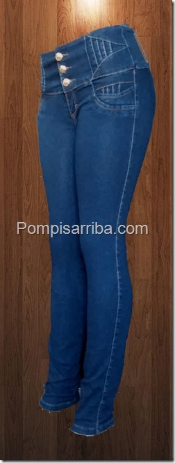 Pantalones colombianos Mezclilla Stretch color Stone azul Marino Envios a la Republica mexicana