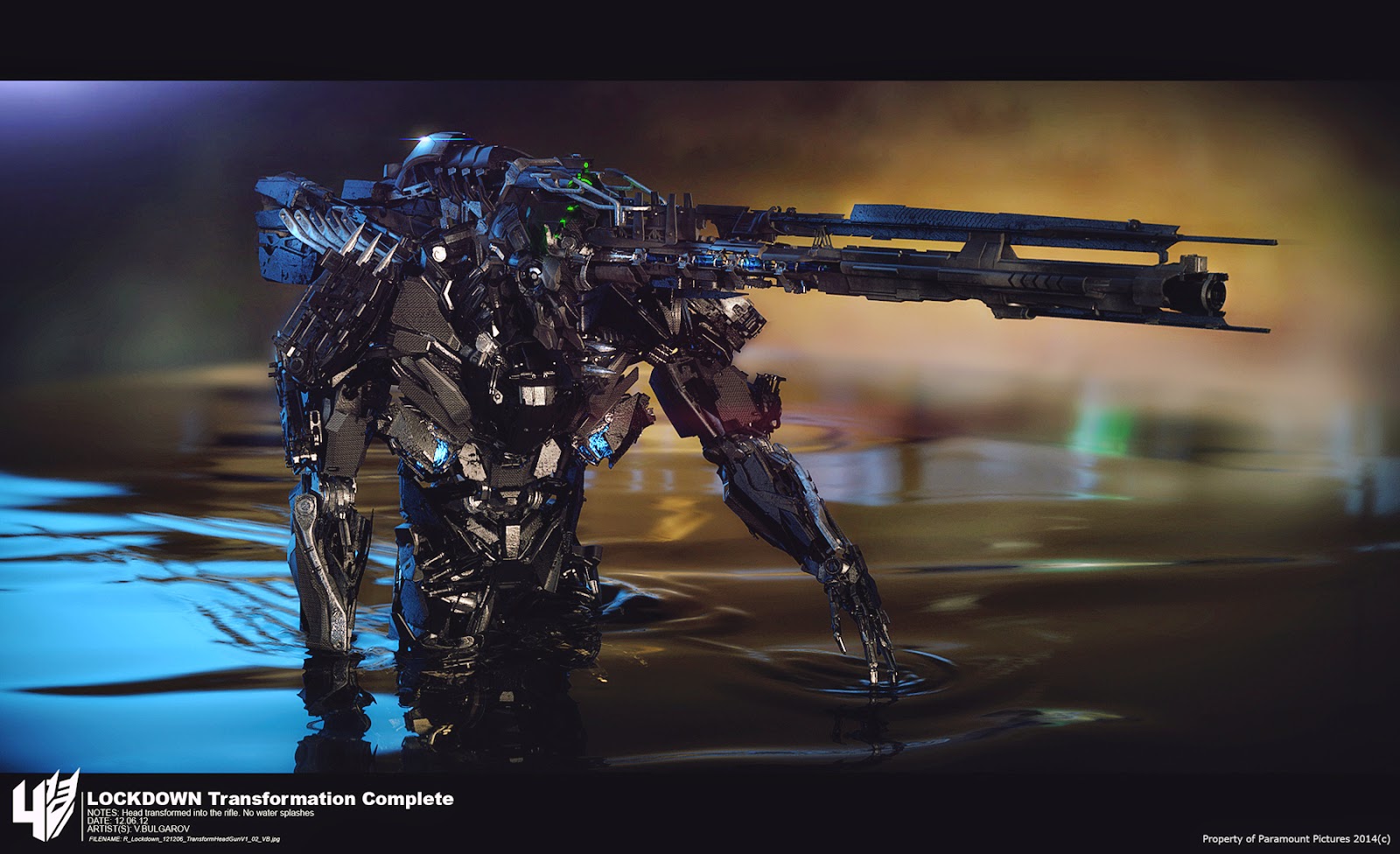 TRANSFORMERS 4 Age Of Extinction Lockdown's Weapon Computer Graphics